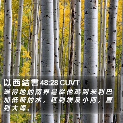 以 西 結 書 48:28 CUVT Bible Verse Image