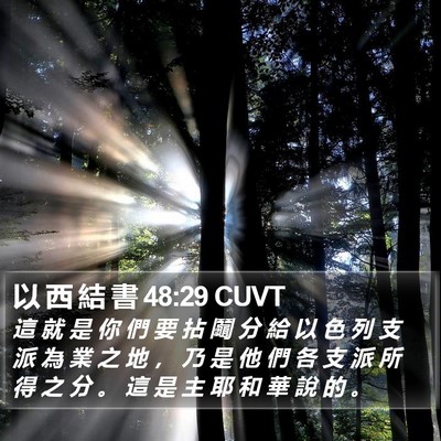以 西 結 書 48:29 CUVT Bible Verse Image