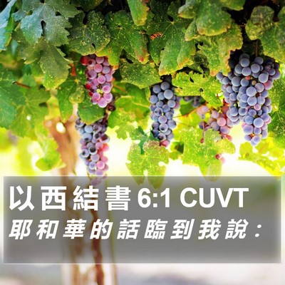 以 西 結 書 6:1 CUVT Bible Verse Image