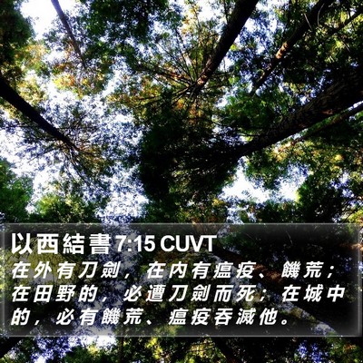 以 西 結 書 7:15 CUVT Bible Verse Image