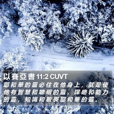 以 賽 亞 書 11:2 CUVT Bible Verse Image
