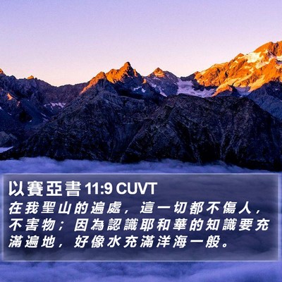 以 賽 亞 書 11:9 CUVT Bible Verse Image