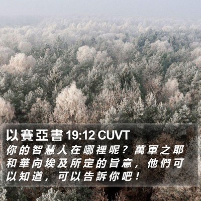 以 賽 亞 書 19:12 CUVT Bible Verse Image