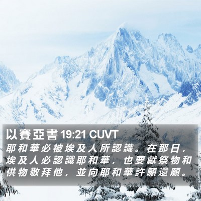 以 賽 亞 書 19:21 CUVT Bible Verse Image