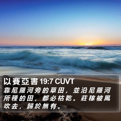 以 賽 亞 書 19:7 CUVT Bible Verse Image