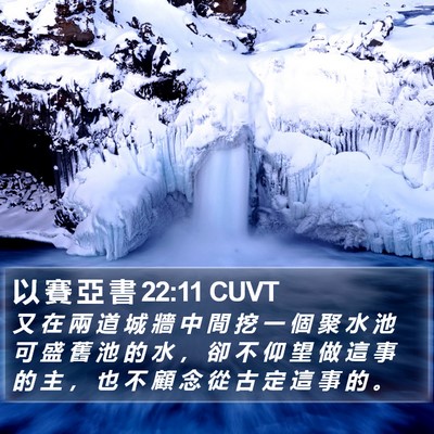 以 賽 亞 書 22:11 CUVT Bible Verse Image