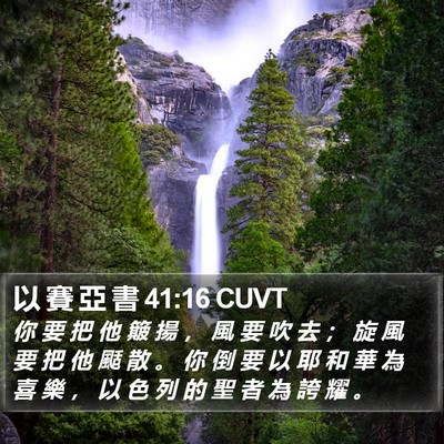 以 賽 亞 書 41:16 CUVT Bible Verse Image
