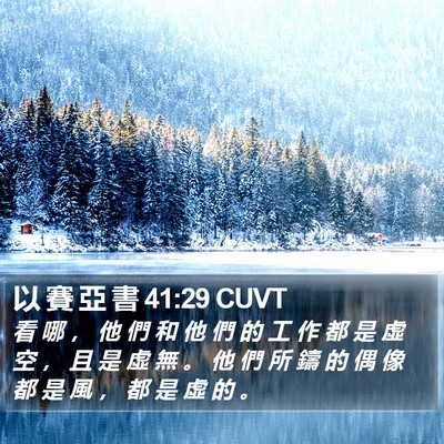 以 賽 亞 書 41:29 CUVT Bible Verse Image