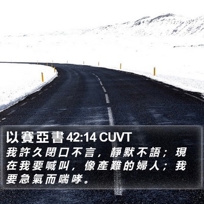 以 賽 亞 書 42:14 CUVT Bible Verse Image