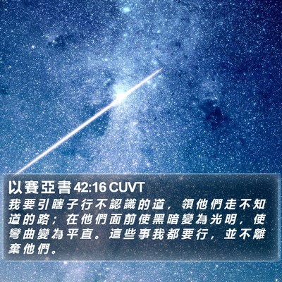 以 賽 亞 書 42:16 CUVT Bible Verse Image