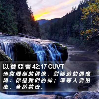 以 賽 亞 書 42:17 CUVT Bible Verse Image