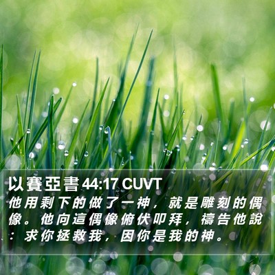 以 賽 亞 書 44:17 CUVT Bible Verse Image