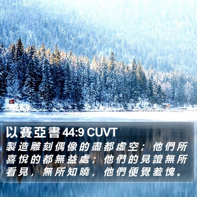 以 賽 亞 書 44:9 CUVT Bible Verse Image