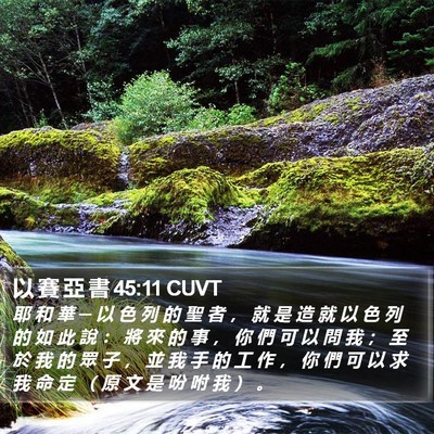 以 賽 亞 書 45:11 CUVT Bible Verse Image