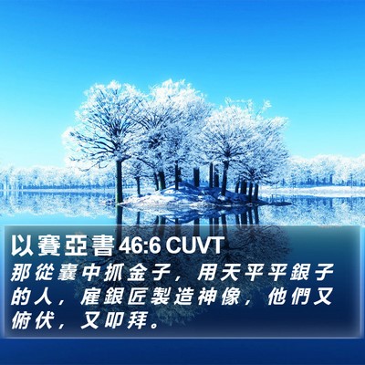 以 賽 亞 書 46:6 CUVT Bible Verse Image