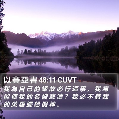 以 賽 亞 書 48:11 CUVT Bible Verse Image
