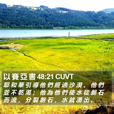以 賽 亞 書 48:21 CUVT Bible Verse Image