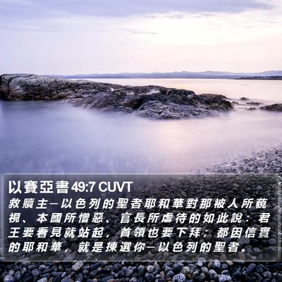 以 賽 亞 書 49:7 CUVT Bible Verse Image