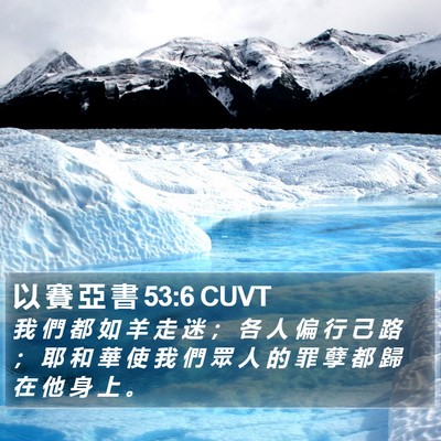 以 賽 亞 書 53:6 CUVT Bible Verse Image