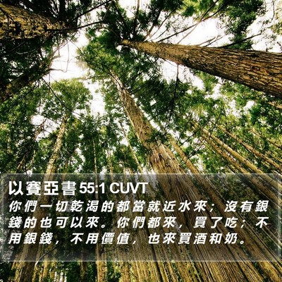 以 賽 亞 書 55:1 CUVT Bible Verse Image