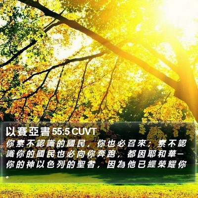 以 賽 亞 書 55:5 CUVT Bible Verse Image