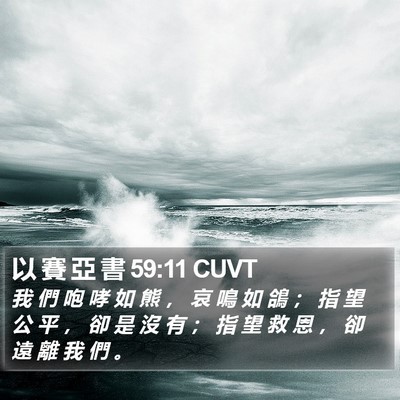 以 賽 亞 書 59:11 CUVT Bible Verse Image