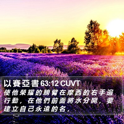 以 賽 亞 書 63:12 CUVT Bible Verse Image