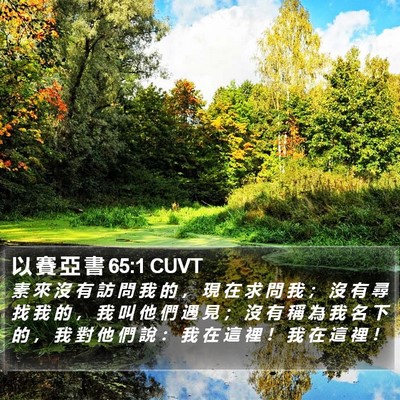 以 賽 亞 書 65:1 CUVT Bible Verse Image