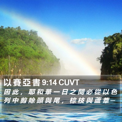 以 賽 亞 書 9:14 CUVT Bible Verse Image