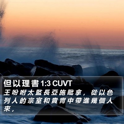 但 以 理 書 1:3 CUVT Bible Verse Image