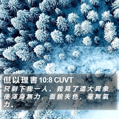 但 以 理 書 10:8 CUVT Bible Verse Image