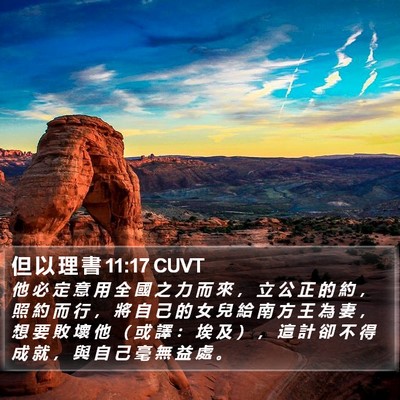 但 以 理 書 11:17 CUVT Bible Verse Image