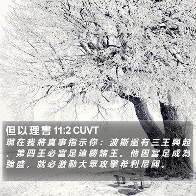 但 以 理 書 11:2 CUVT Bible Verse Image