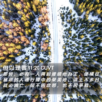 但 以 理 書 11:20 CUVT Bible Verse Image