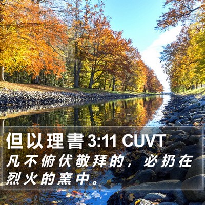但 以 理 書 3:11 CUVT Bible Verse Image