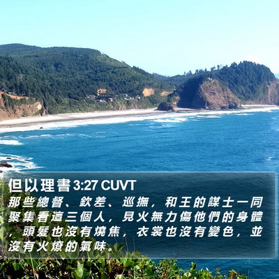 但 以 理 書 3:27 CUVT Bible Verse Image