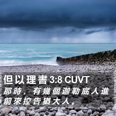 但 以 理 書 3:8 CUVT Bible Verse Image