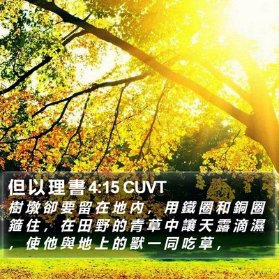但 以 理 書 4:15 CUVT Bible Verse Image