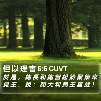 但 以 理 書 6:6 CUVT Bible Verse Image