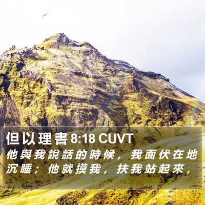 但 以 理 書 8:18 CUVT Bible Verse Image