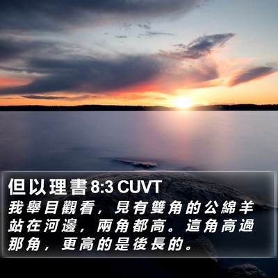 但 以 理 書 8:3 CUVT Bible Verse Image
