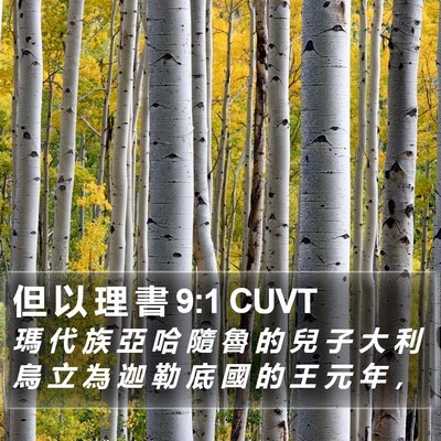 但 以 理 書 9:1 CUVT Bible Verse Image