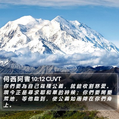 何 西 阿 書 10:12 CUVT Bible Verse Image