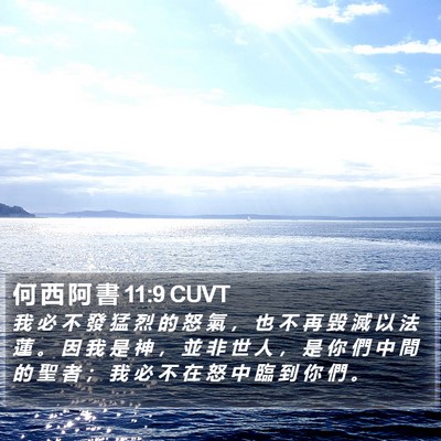 何 西 阿 書 11:9 CUVT Bible Verse Image