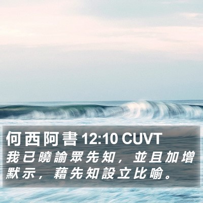 何 西 阿 書 12:10 CUVT Bible Verse Image