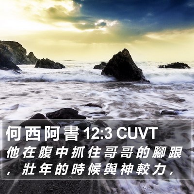 何 西 阿 書 12:3 CUVT Bible Verse Image
