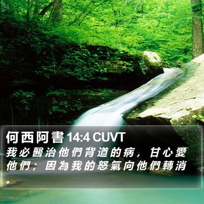何 西 阿 書 14:4 CUVT Bible Verse Image
