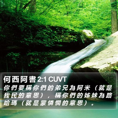 何 西 阿 書 2:1 CUVT Bible Verse Image