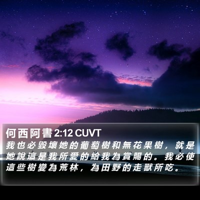 何 西 阿 書 2:12 CUVT Bible Verse Image