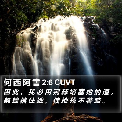 何 西 阿 書 2:6 CUVT Bible Verse Image